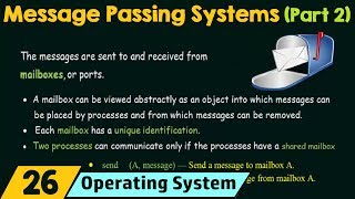 Message Passing Systems Part 2 [upl. by Ardnuasac571]