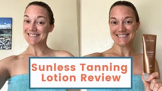 NuSkin Insta Glow SelfTanning Review   20 Off [upl. by Dulcy]