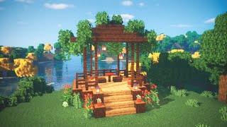 Minecraft  Cómo hacer un KIOSCO LINDO y FÁCIL para CITAS💕 San Valentín [upl. by Sitoiyanap691]