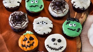 How to Make Halloween Cupcakes [upl. by Phelips]