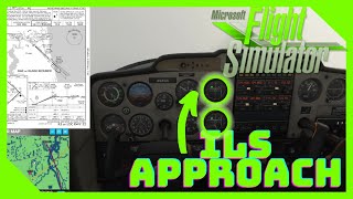 Microsoft Flight Simulator  How To Do ILS Approach  Cessna 152  Commentary  Tutorial [upl. by Losse]