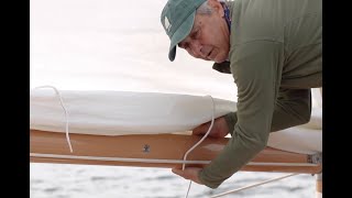 How to reef a Marshall Catboat sail [upl. by Mashe]