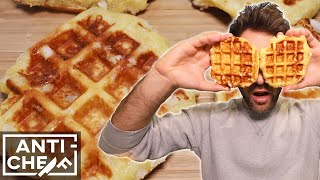 how to make PERFECT BELGIAN WAFFLES [upl. by Ciprian]