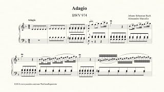 Bach Adagio BWV 974 Organ [upl. by Stephi403]