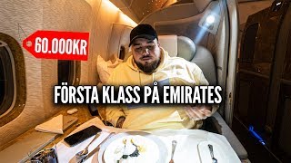 DENNA FLYGSTOL KOSTADE 60000KR EMIRATES FÖRSTA KLASS med REVOLUT [upl. by Atilegna]