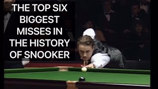 The Top Six Misses in Snooker History [upl. by Rickart]