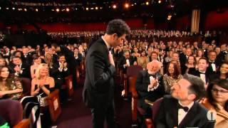 The Artist Wins Original Score 2012 Oscars [upl. by Oirogerg]