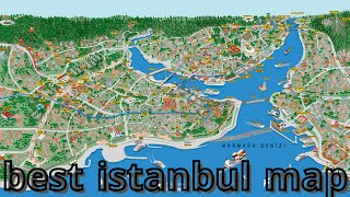 Istanbul map  best and simplest explanation about Istanbul city [upl. by Jordison857]