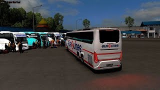 🔴ETS2 Indonesia Sumatra Map 131  MHusni Scania bus Mod Banda Aech to Panton [upl. by Nagah171]