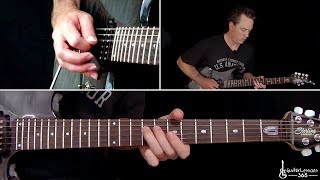 Tornado of Souls Guitar Solo Lesson  Megadeth [upl. by Llertnor668]