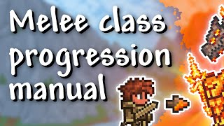 Terraria  142 Master Mode melee class progression guide elite gladiator [upl. by Emlen]