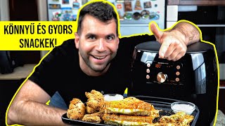 3 szupergyors AIRFRYER RECEPT [upl. by Lyrradal]