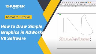 How to Draw Simple Graphics in RDWorks V8 Software [upl. by Irving]