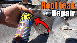 How To Fix A Roof Leak With Flex Seal  THE HANDYMAN [upl. by Uoliram]