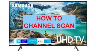 How to Scan For Channels Over the Air on a Samsung Smart TV [upl. by Malone150]