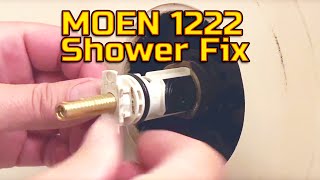 DIY Bath and Shower mixer valve repair  Moen 1222 positemp cartridge replacement  its easy [upl. by Ellicul]