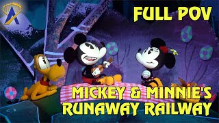 FULL POV  Mickey amp Minnies Runaway Railway at Disneys Hollywood Studios [upl. by Roath]