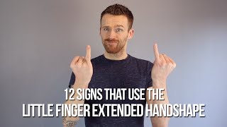 12 Signs in BSL that use the Little Finger Extended Handshape [upl. by Yerffoej652]