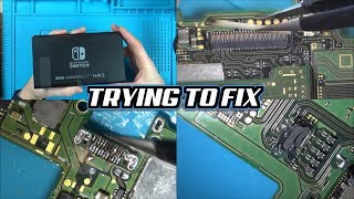 Trying to FIX NINTENDO SWITCH with NO DISPLAY on LCD or TV [upl. by Amandie461]