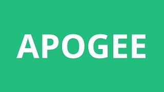 How To Pronounce Apogee  Pronunciation Academy [upl. by Wesle]