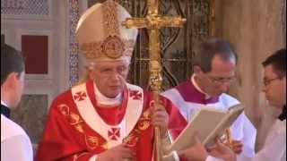 Pope Benedict XVI Mass in Westminster Cathedral  Full Video [upl. by Aicenra174]