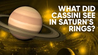 What did Cassini see in Saturns rings [upl. by Esmond]