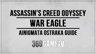 Assassins Creed Odyssey War Eagle Ainigmata Ostraka Location  Solution Attika [upl. by Kreegar]