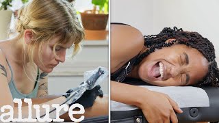 Getting My First Tattoo In 8 Steps  Ive Never Tried  Allure [upl. by Eden]