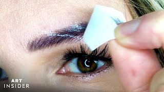 How To Use Temporary Eyebrow Tattoos [upl. by Ynavoj]