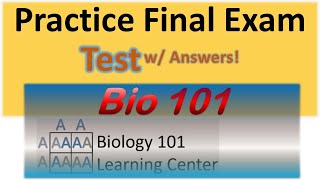 Biology Final Exam Review  Biology Practice Final  Bio 101 Test MCQs [upl. by Hertha]