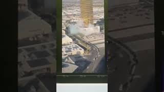 Explosion at Trump Tower Las Vegas [upl. by Analihp]