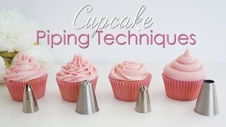 Cupcake Piping Techniques Tutorial [upl. by Rutherford880]