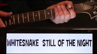 Whitesnake Still Of The Night Guitar Chords Lesson amp Tab Tutorial [upl. by Ardnwahs]