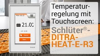 Temperaturregelung mit Touchscreen SchlüterDITRAHEATER3 [upl. by Schweiker]