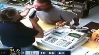 Man Tries to Rob Convenience Store But Got a Beating From Clerk Cops [upl. by Carlo]