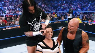 CM PUNK SHAVING SERENAS HEAD WWE SMACKDOWN [upl. by Nirot]