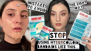 How to PROPERLY USE Hydrocolloid Bandaids  Stop using Hydroseal Bandaids like this [upl. by Malley587]