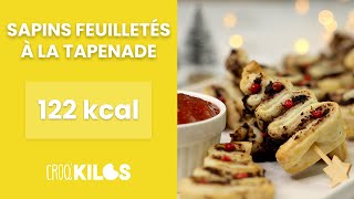 Sapins feuilletées à la tapenade  CroqKilos [upl. by Atled324]