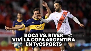 BOCA VS RIVER ⚽️ VIVILO EN TyC SPORTS  Copa Argentina 2021 [upl. by Shuma619]