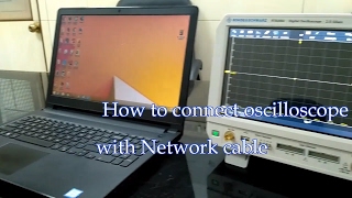 How connect oscilloscope with Network cable [upl. by Nyliret]