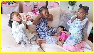 Pretend Play  Being A Mommy A Kid amp A Baby [upl. by Enaffit]