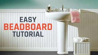 How to Install Beadboard or Wainscoting [upl. by Jacquetta]