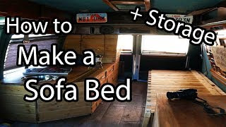 How to Build a Hinged Sofa Bed for your Camper Van [upl. by Emelina]