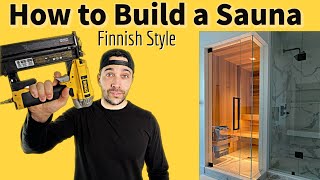 How to build a Sauna Finnish Style  Cost to Build [upl. by Emilie777]