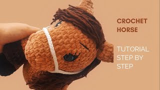 Crochet horse tutorial STEP by STEP  Body [upl. by Scornik]