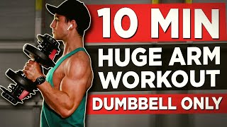 15 MINUTE ARM WORKOUT DUMBBELLS ONLY [upl. by Vonnie1]