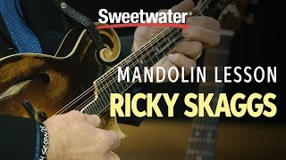 Ricky Skaggs Mandolin Lesson [upl. by Nallak]