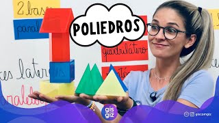 POLIEDROS  GEOMETRIA ESPACIAL \Prof Gis [upl. by Aneetsyrk713]