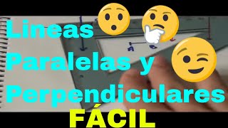 Matemática Básica  Lineas Perpendiculares y Paralelas [upl. by Nerua]