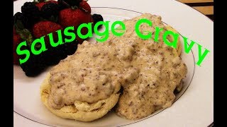 Sausage Gravy Recipe and Biscuits Recipe Tutorial S2 Ep277 [upl. by Wira]